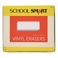 School Smart Vinyl Block Erasers, 2-1/2 x 7/8 x 1/2 Inches, White, Pack of 20 PK SS084810